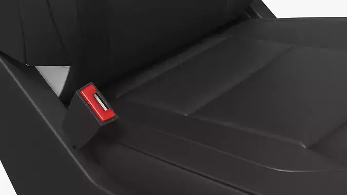 Vehicle Driver Seat with Manual Adjustment 3D model 7