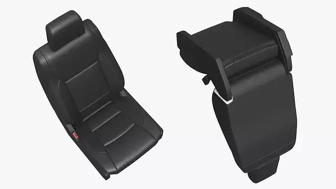 Vehicle Driver Seat with Manual Adjustment 3D model 3