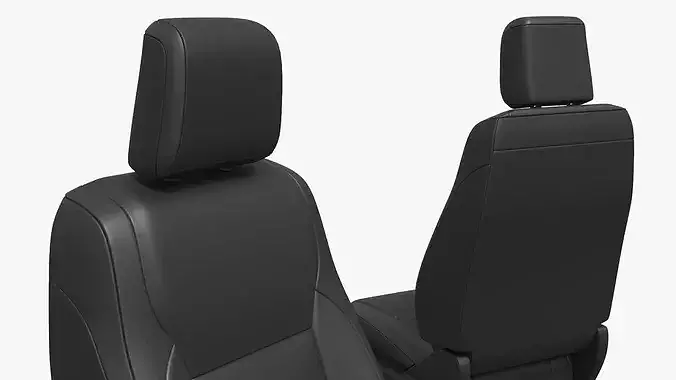 Vehicle Driver Seat with Manual Adjustment 3D model 4