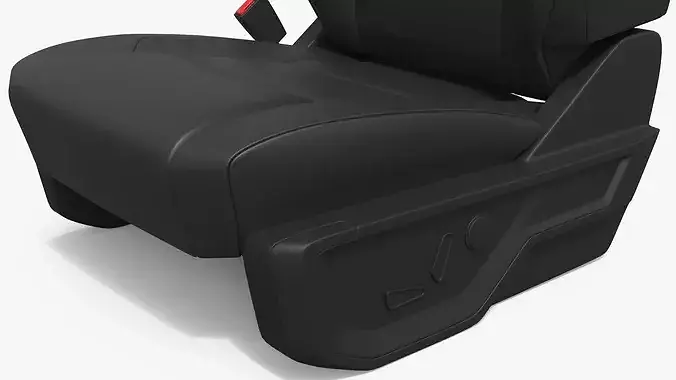 Vehicle Driver Seat with Manual Adjustment 3D model 5