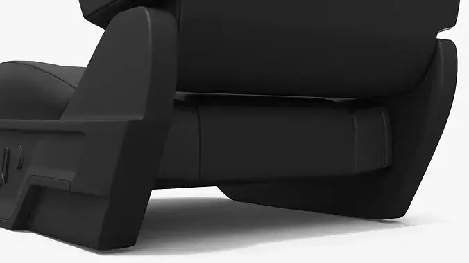 Vehicle Driver Seat with Manual Adjustment 3D model 6
