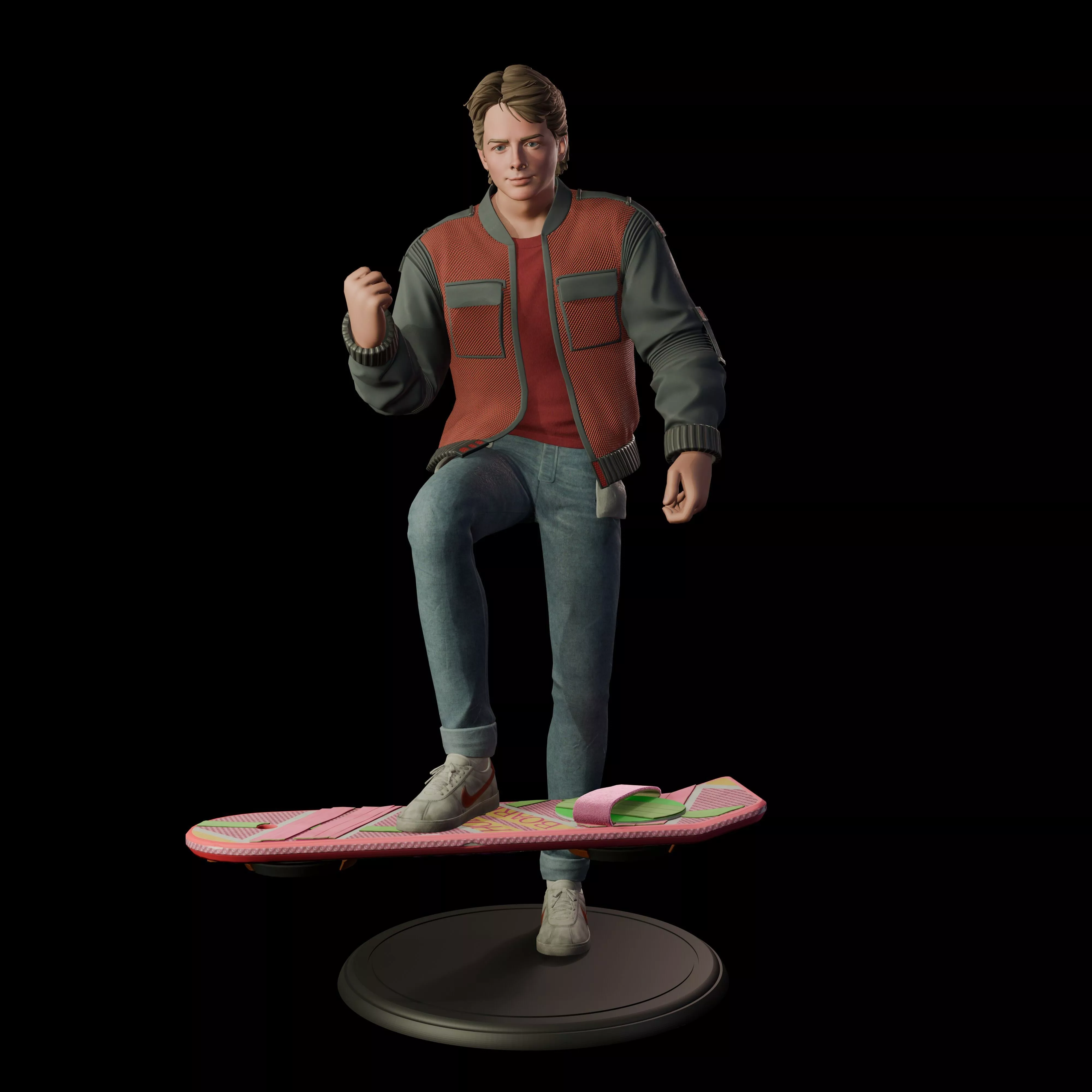 Marty McFly 80s Sci-Fi STL 3D Print Collectible 3D print model