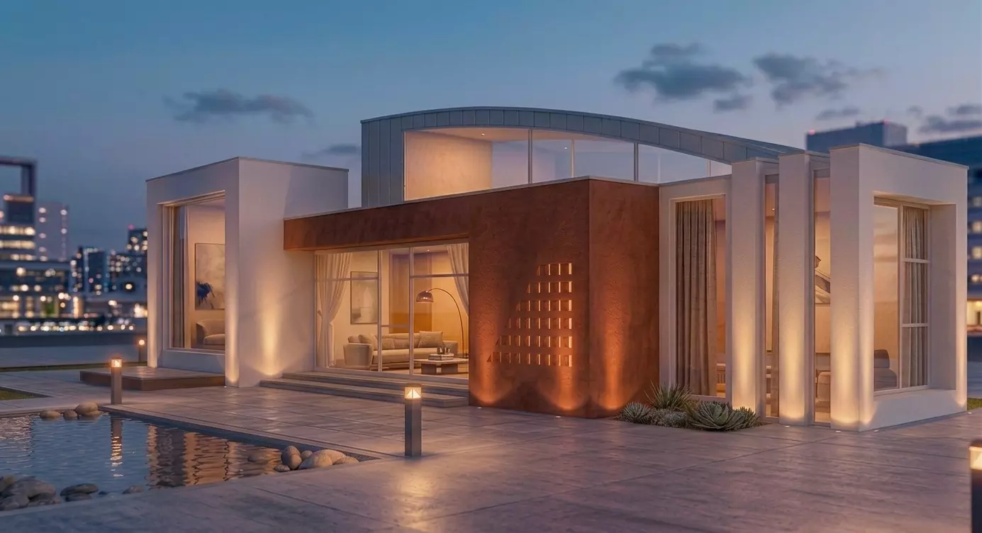 Modern Luxury House Design 2026 Exterior Inspiration Low-poly 3D model