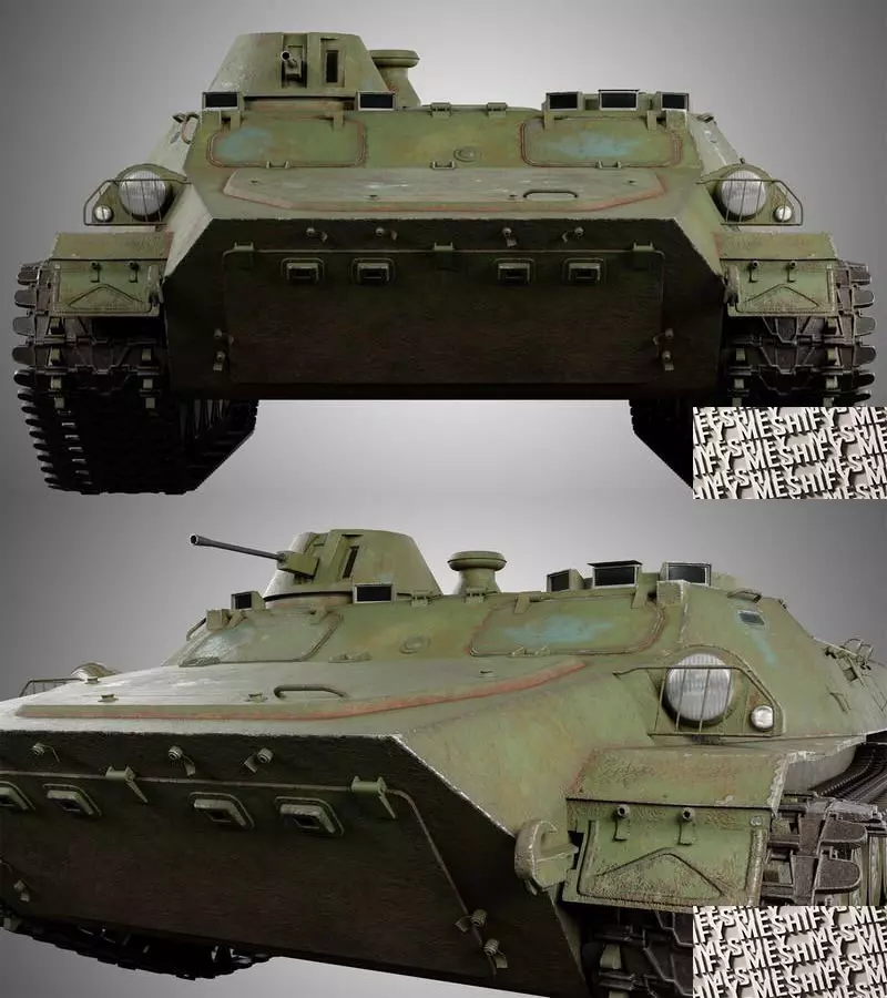 Light Armored Utility Vehicle Low-poly 3D model