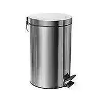 lixeira stainless steel trash can 3D print model