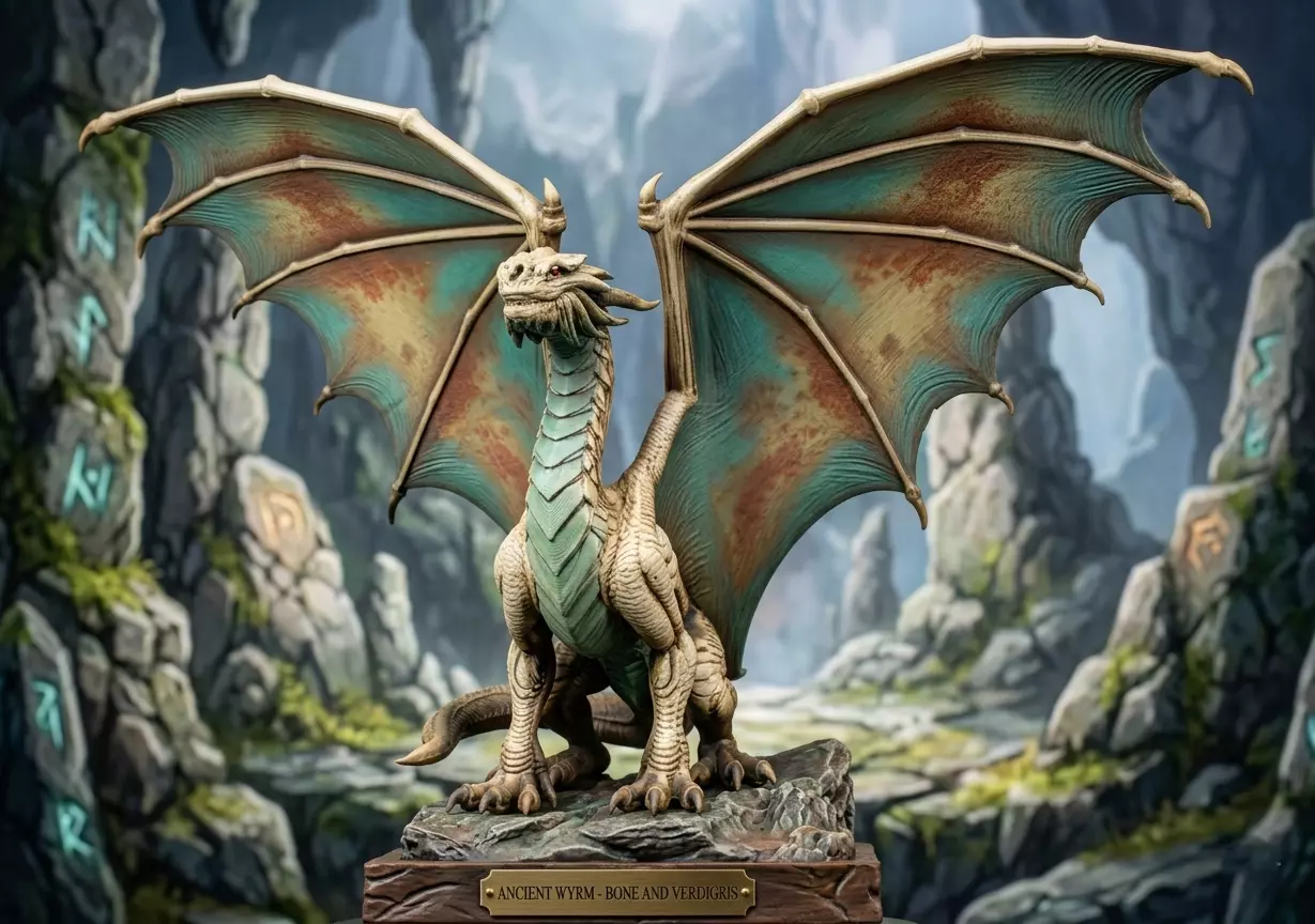 DnD Copper Dragon Miniature 3D print model