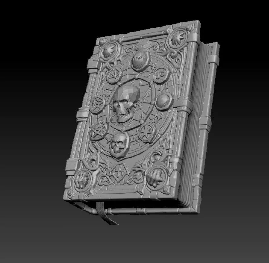 fantasy spellbook 3D print model