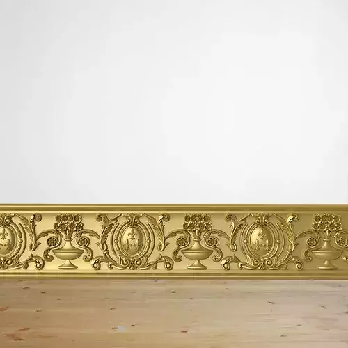 Classic Floral Molding Trim 3D Model STL and Relief for CNC