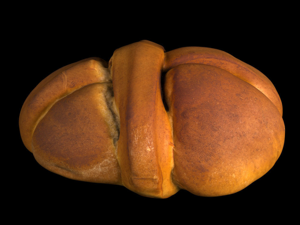 Sweet Easter Bread 3D model_4