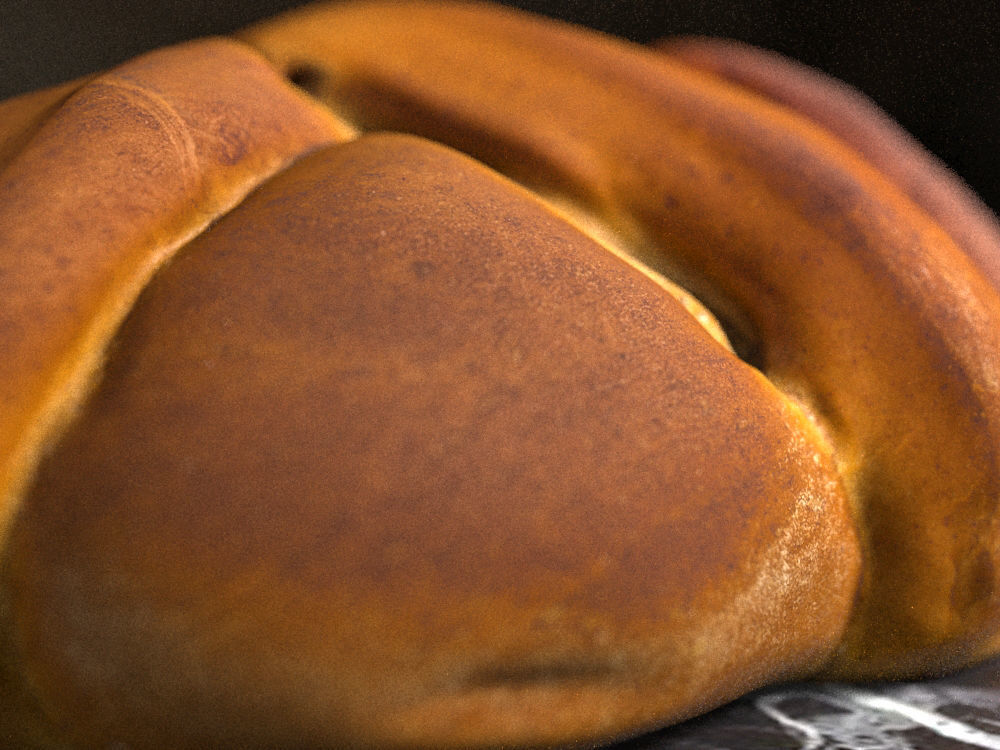 Sweet Easter Bread 3D model_1