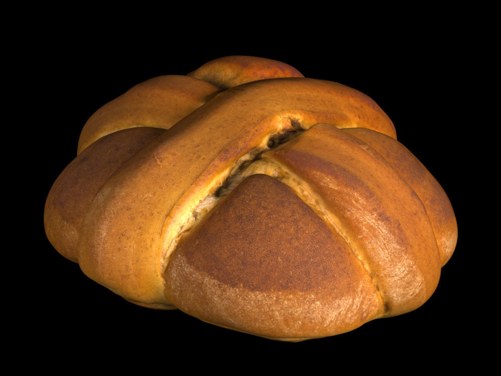 Sweet Easter Bread 3D model_5
