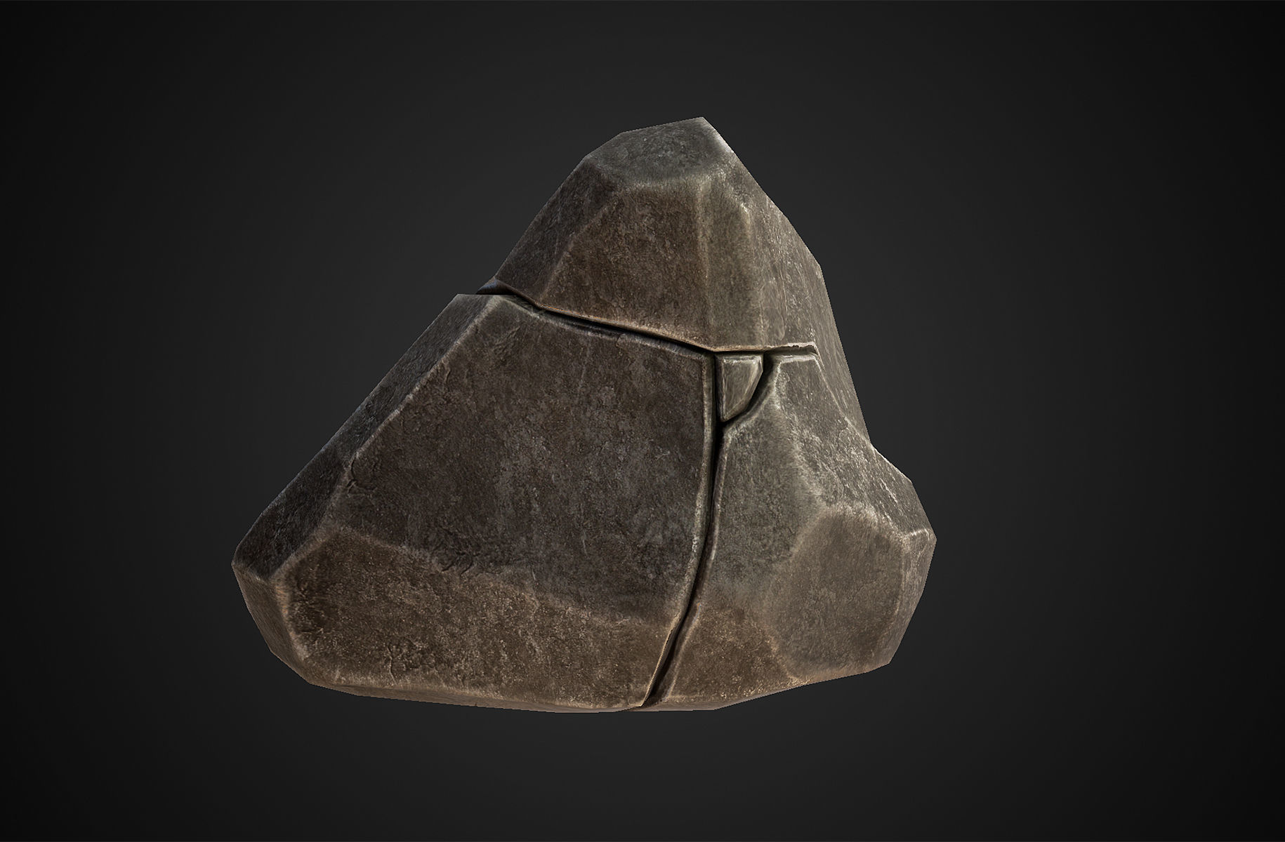 Rock - Menhir Free low-poly 3D model_9