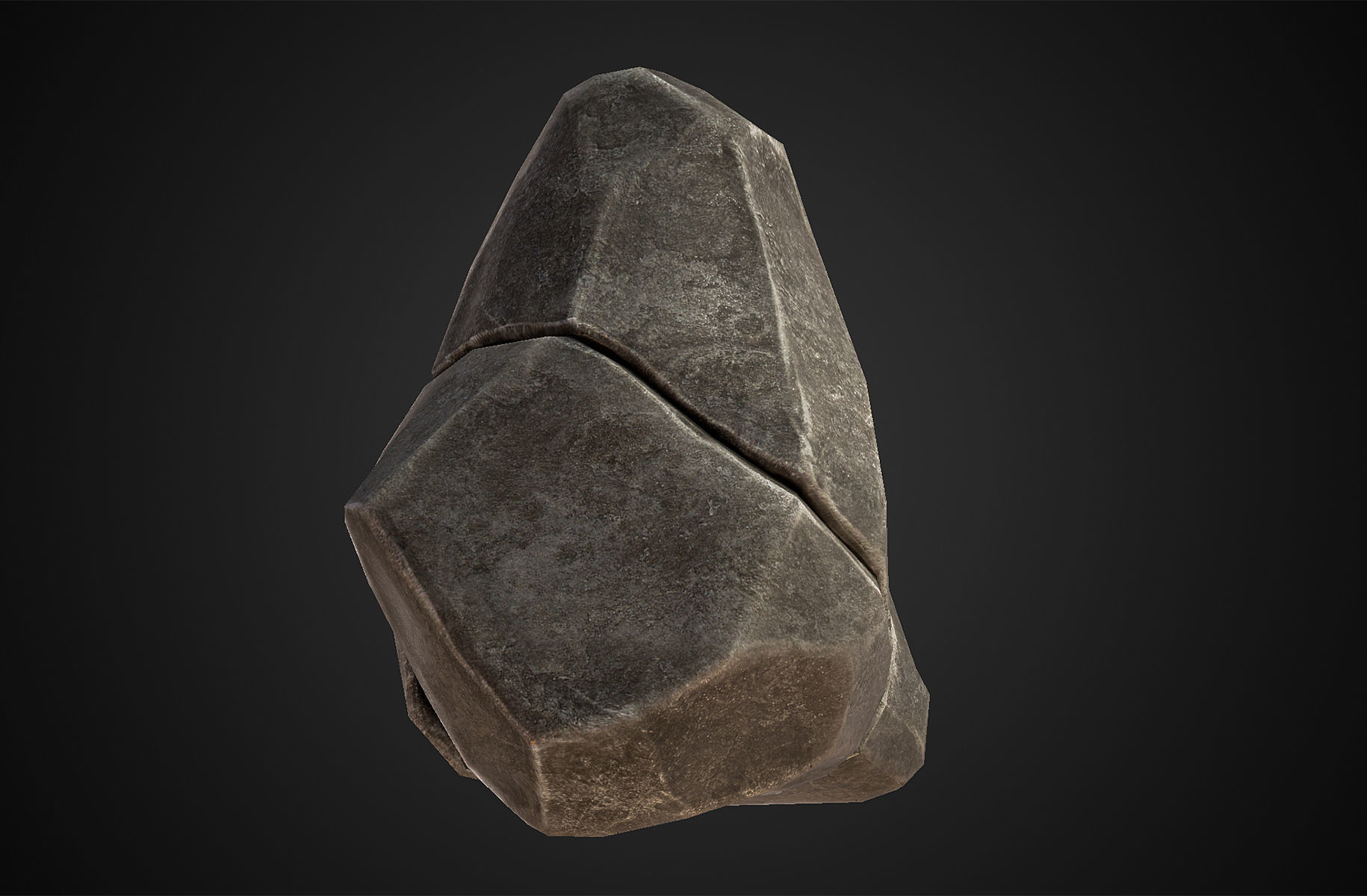 Rock - Menhir Free low-poly 3D model_1