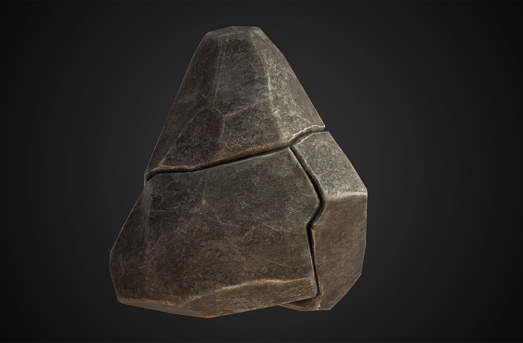 Rock - Menhir Free low-poly 3D model_3