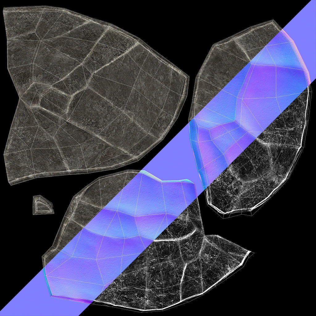 Rock - Menhir Free low-poly 3D model_13