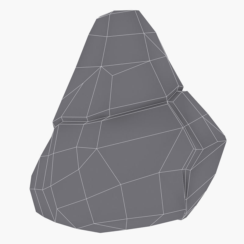 Rock - Menhir Free low-poly 3D model_11