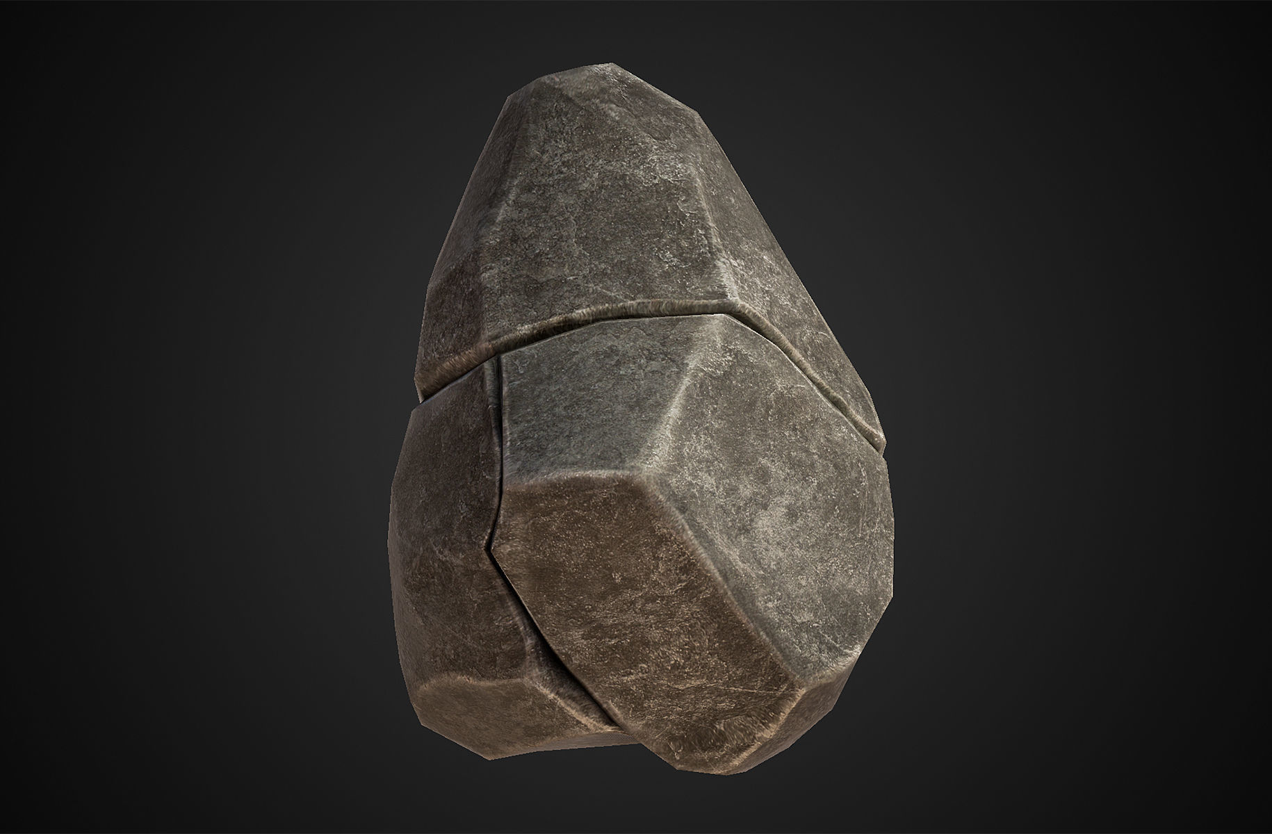 Rock - Menhir Free low-poly 3D model_2