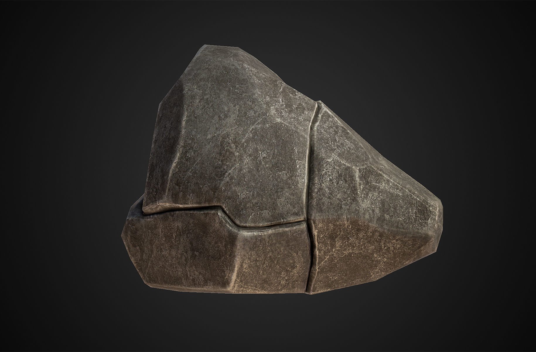 Rock - Menhir Free low-poly 3D model_8