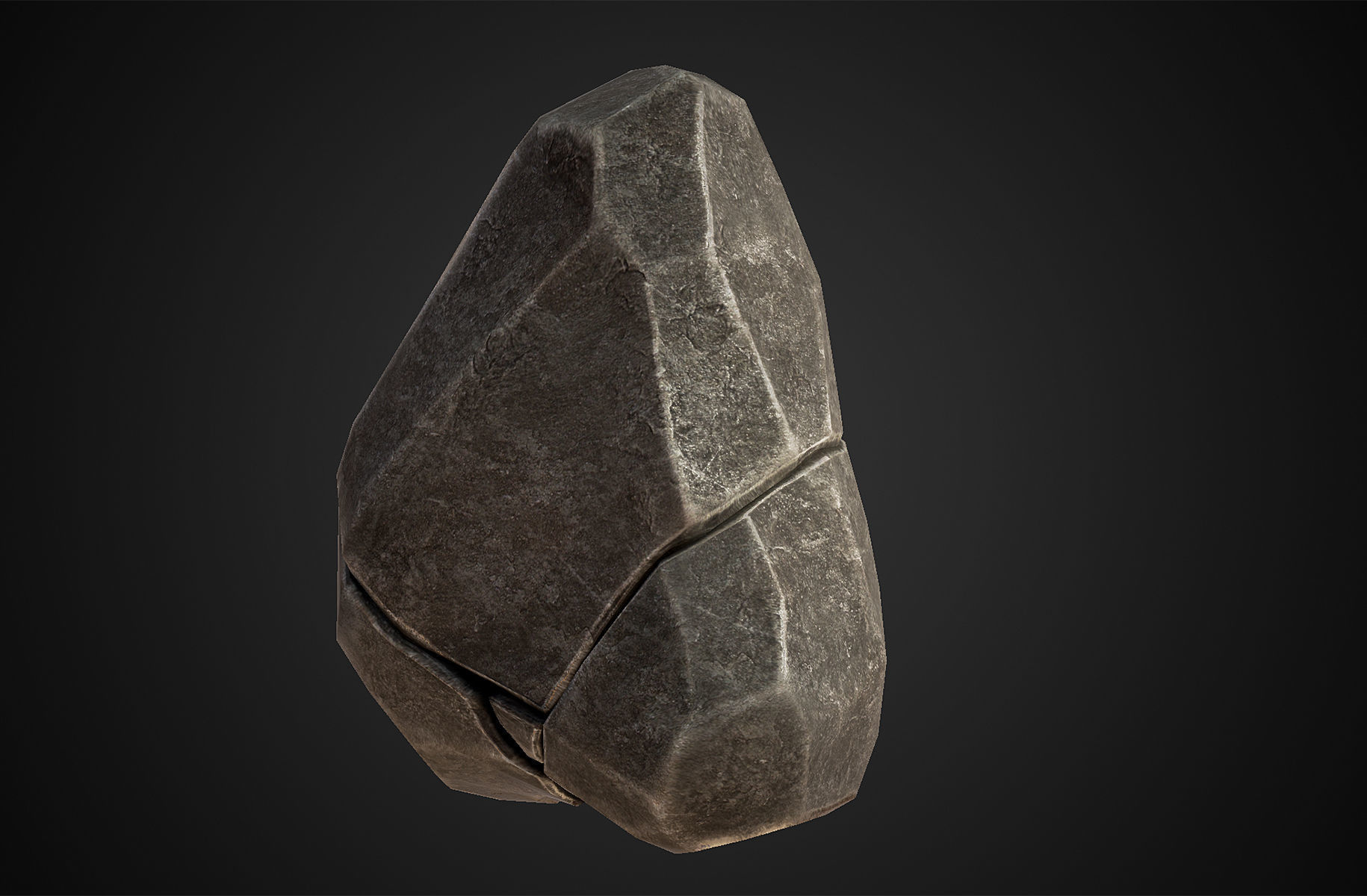 Rock - Menhir Free low-poly 3D model_5