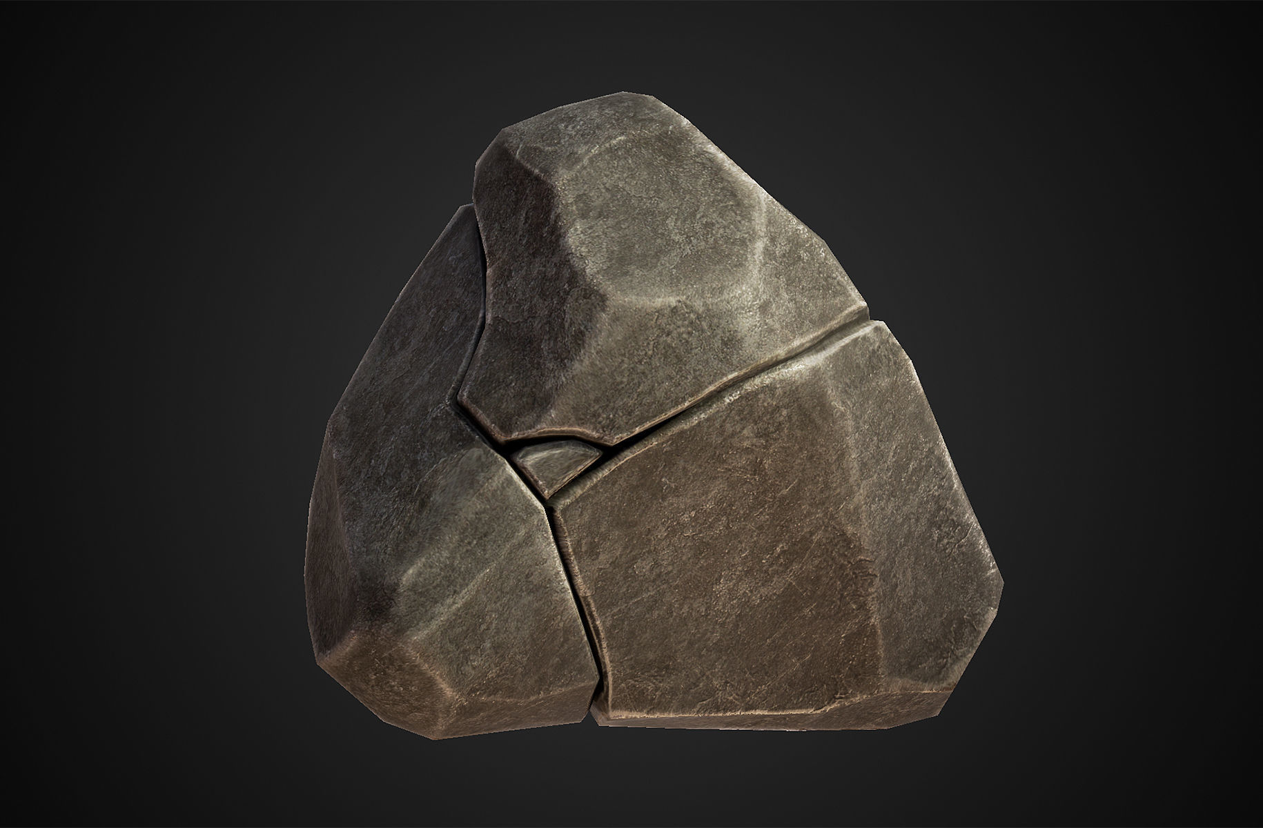 Rock - Menhir Free low-poly 3D model_10
