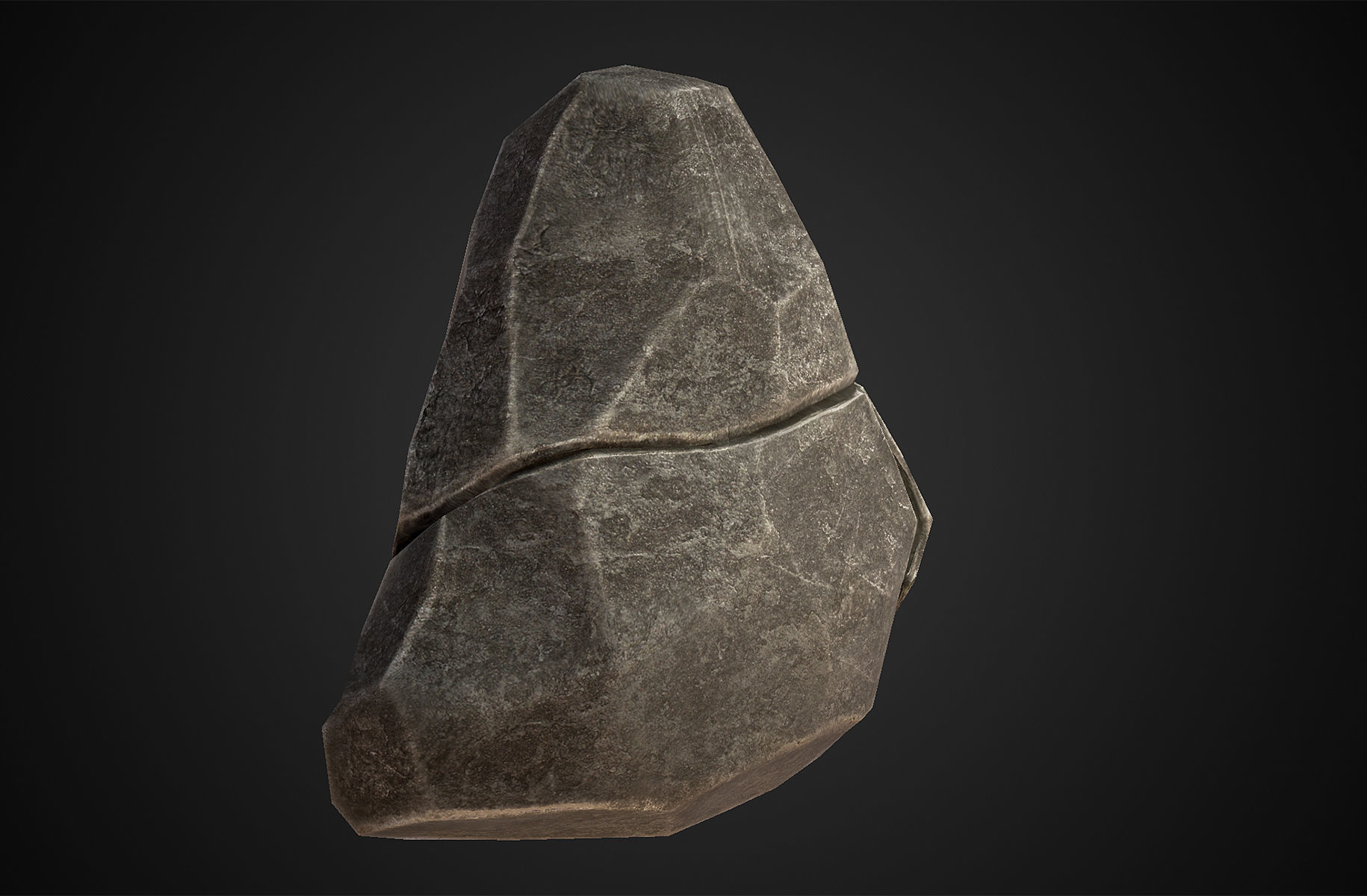 Rock - Menhir Free low-poly 3D model_4
