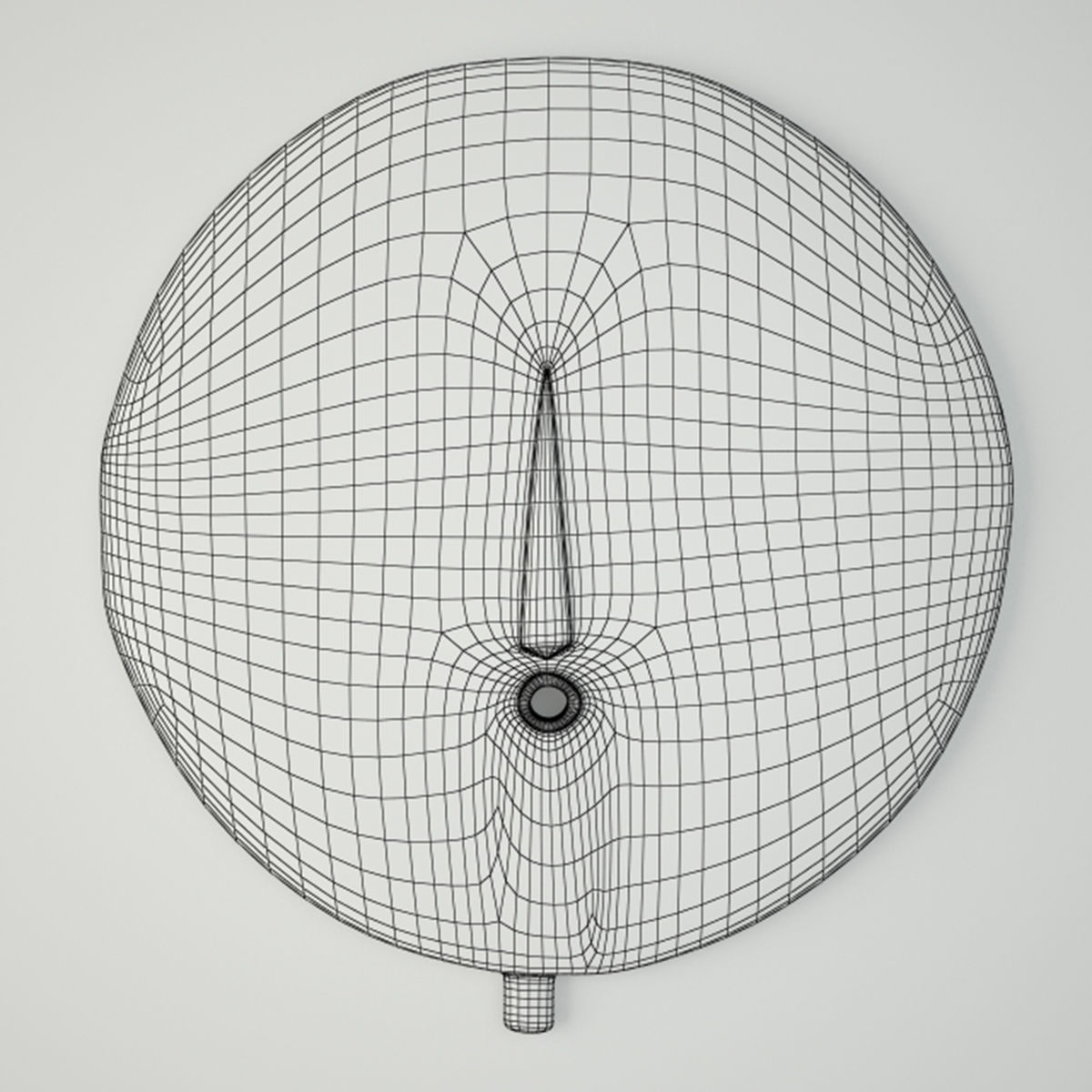 Baule Tribe LG Moon Mask Cote D Ivoire 3D model_1