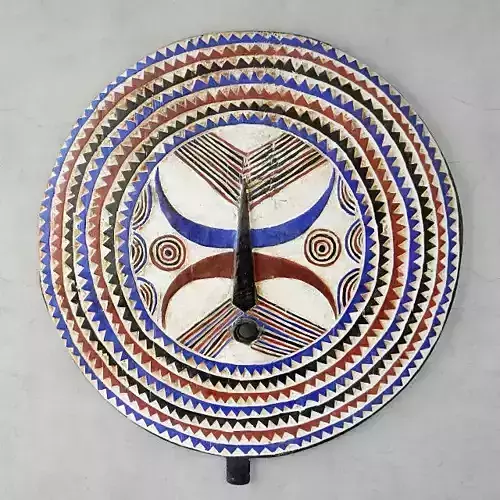 Baule Tribe LG Moon Mask Cote D Ivoire