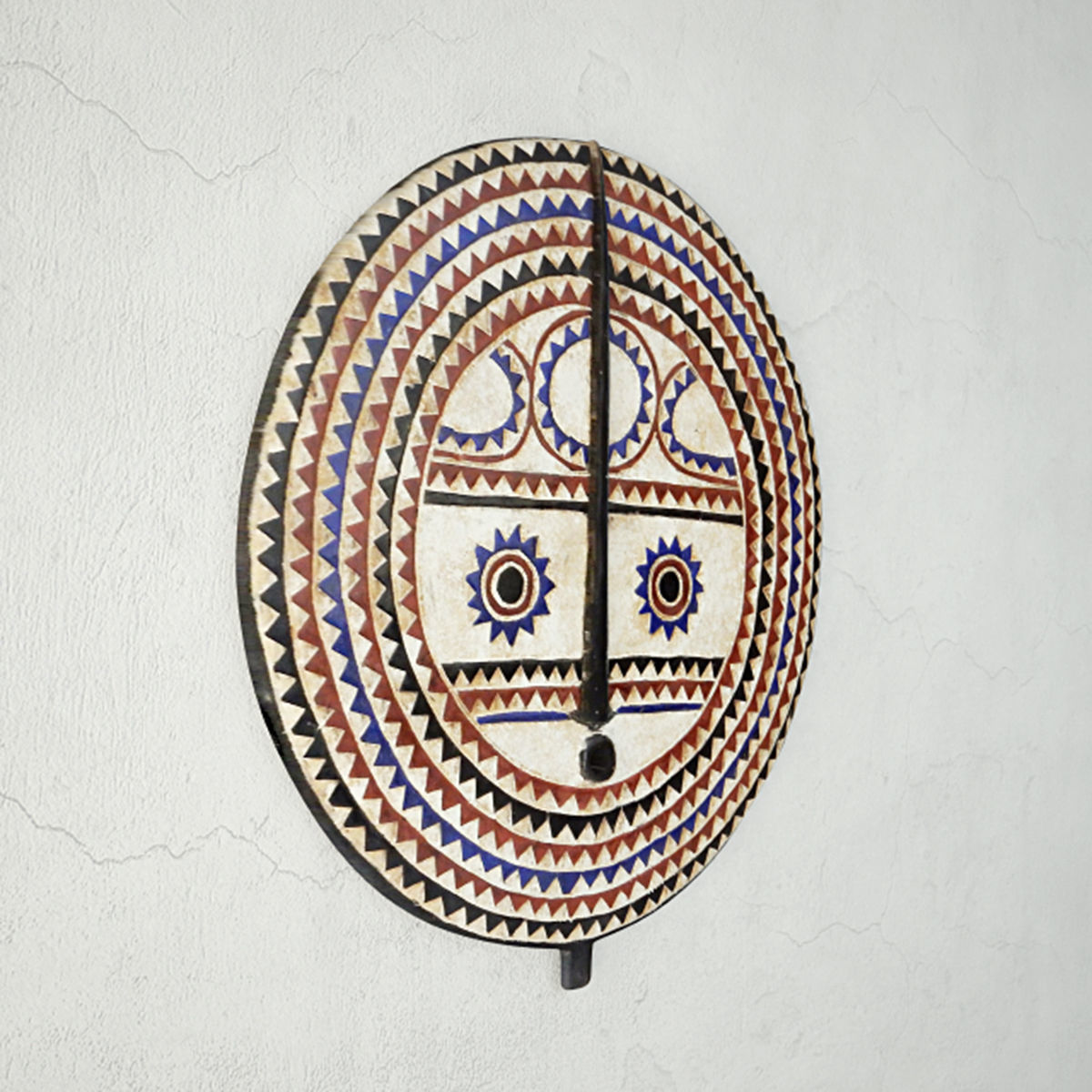 Baule Tribe Moon Mask Cote D Ivoire 3D model_2