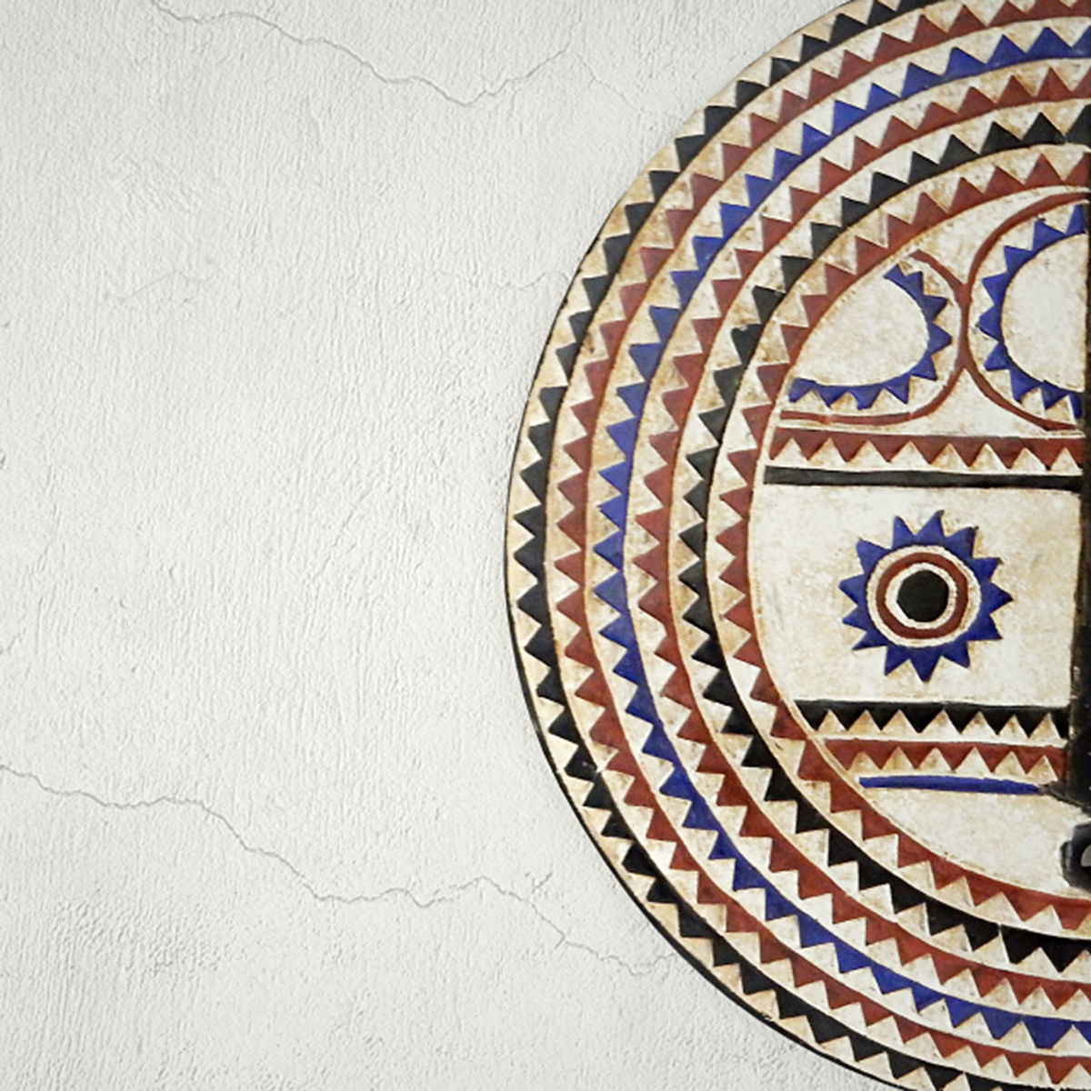 Baule Tribe Moon Mask Cote D Ivoire 3D model_4