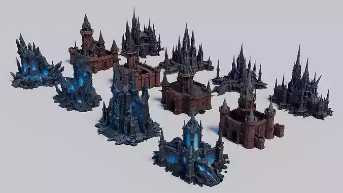 Dark Fantasy Castle and Citadel Asset Pack
