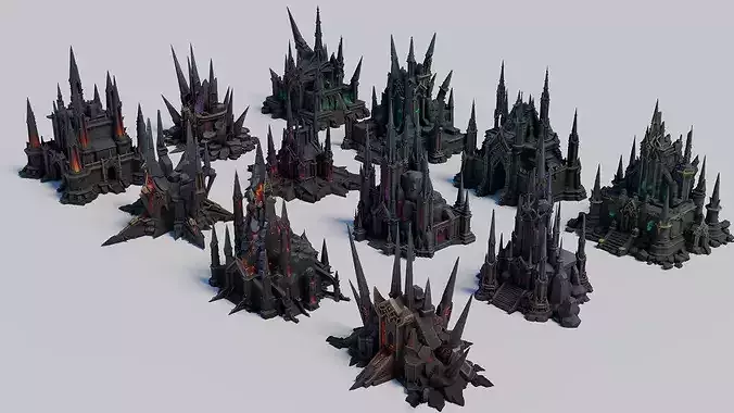 Gothic Necropolis and Dark Citadel Asset Pack