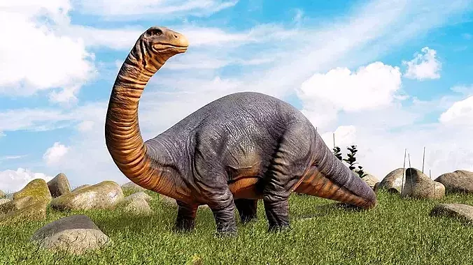 High Quality Realistic Brontosaurus