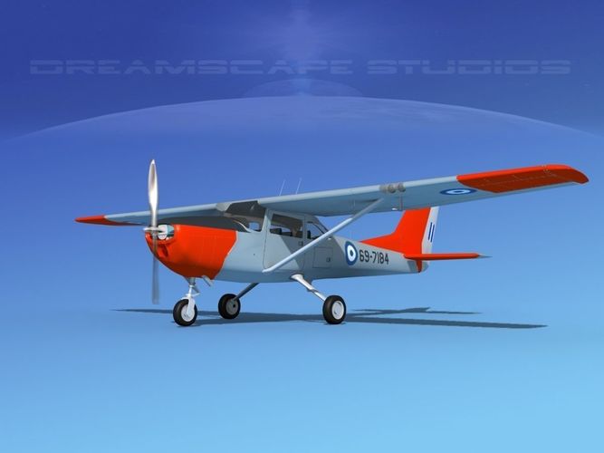 Cessna T-41 Mescalero Greece 3D model