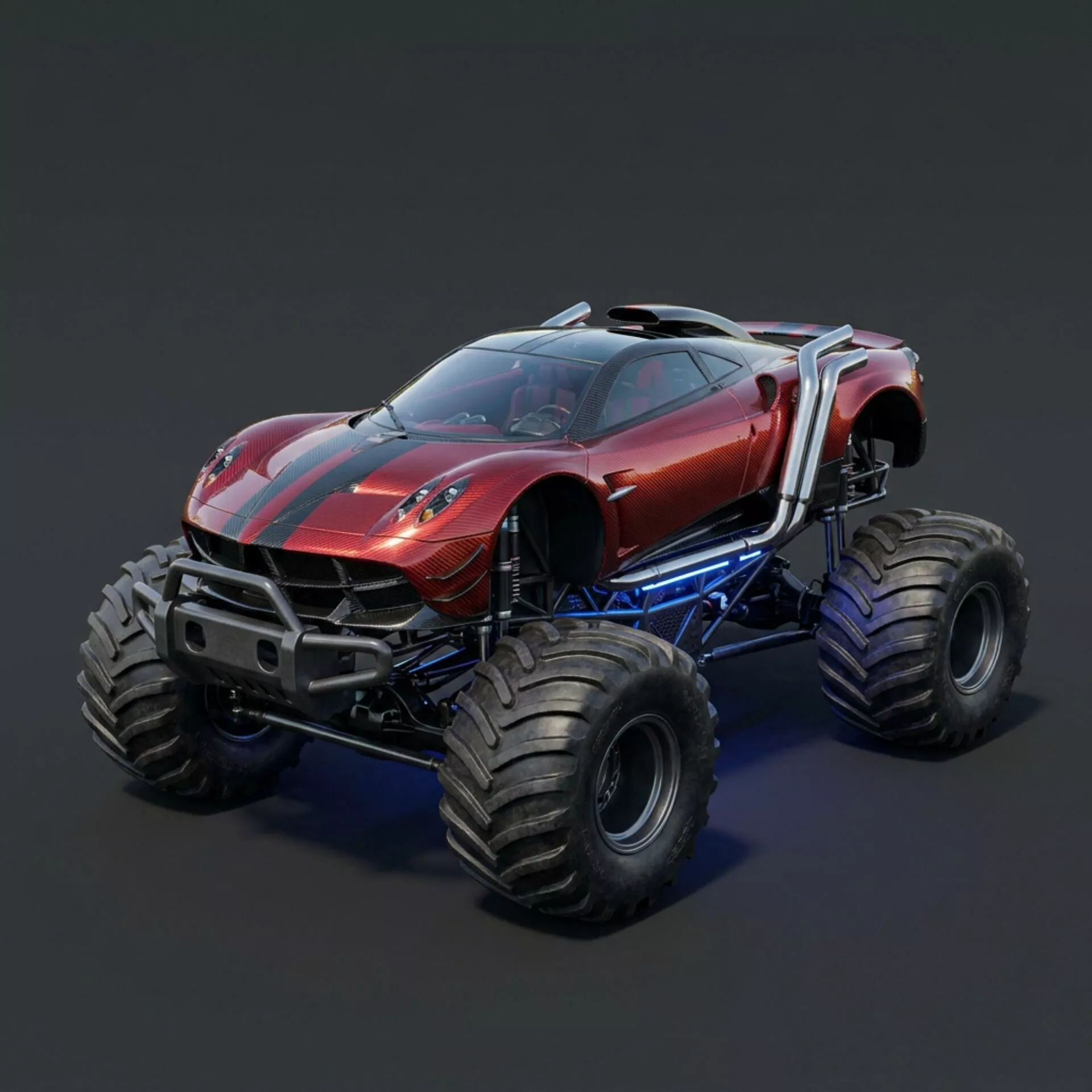 3D Monster truck 3D model