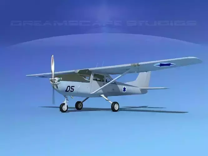 Cessna T-41 Mescalero Israeli AF 3D model