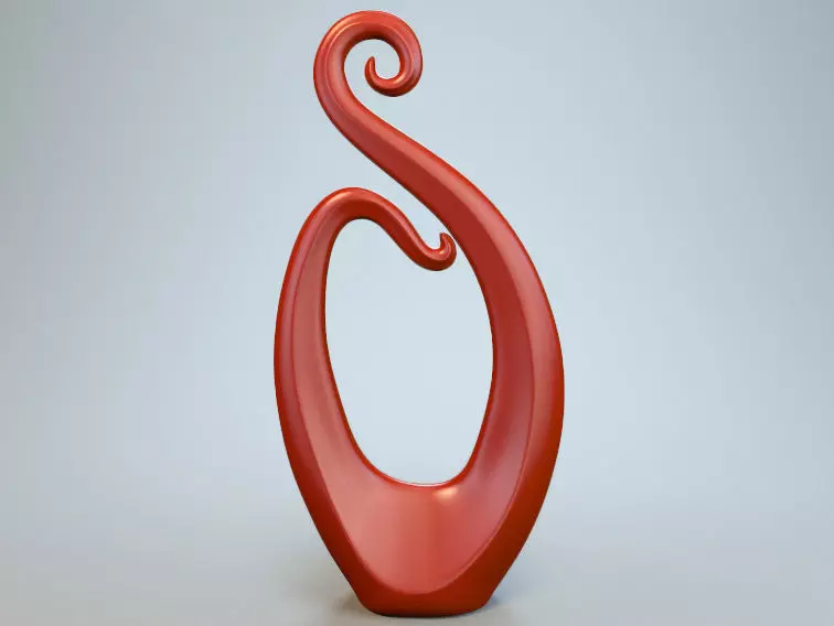 Abstract Figure m016 P 3D print model_0