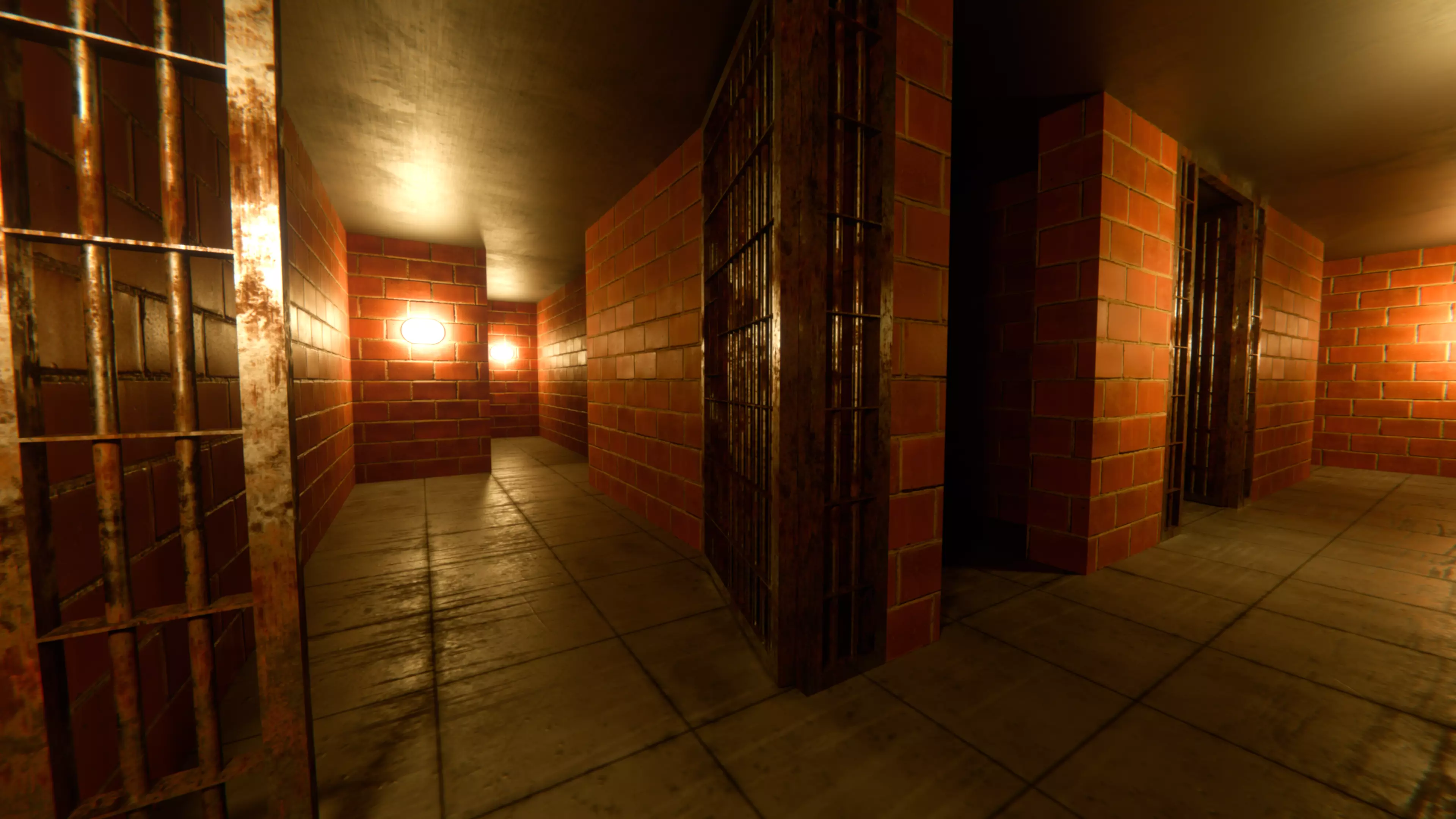 Brick-Wall Maze Backrooms Level 3 Style Map Low-poly 3D model