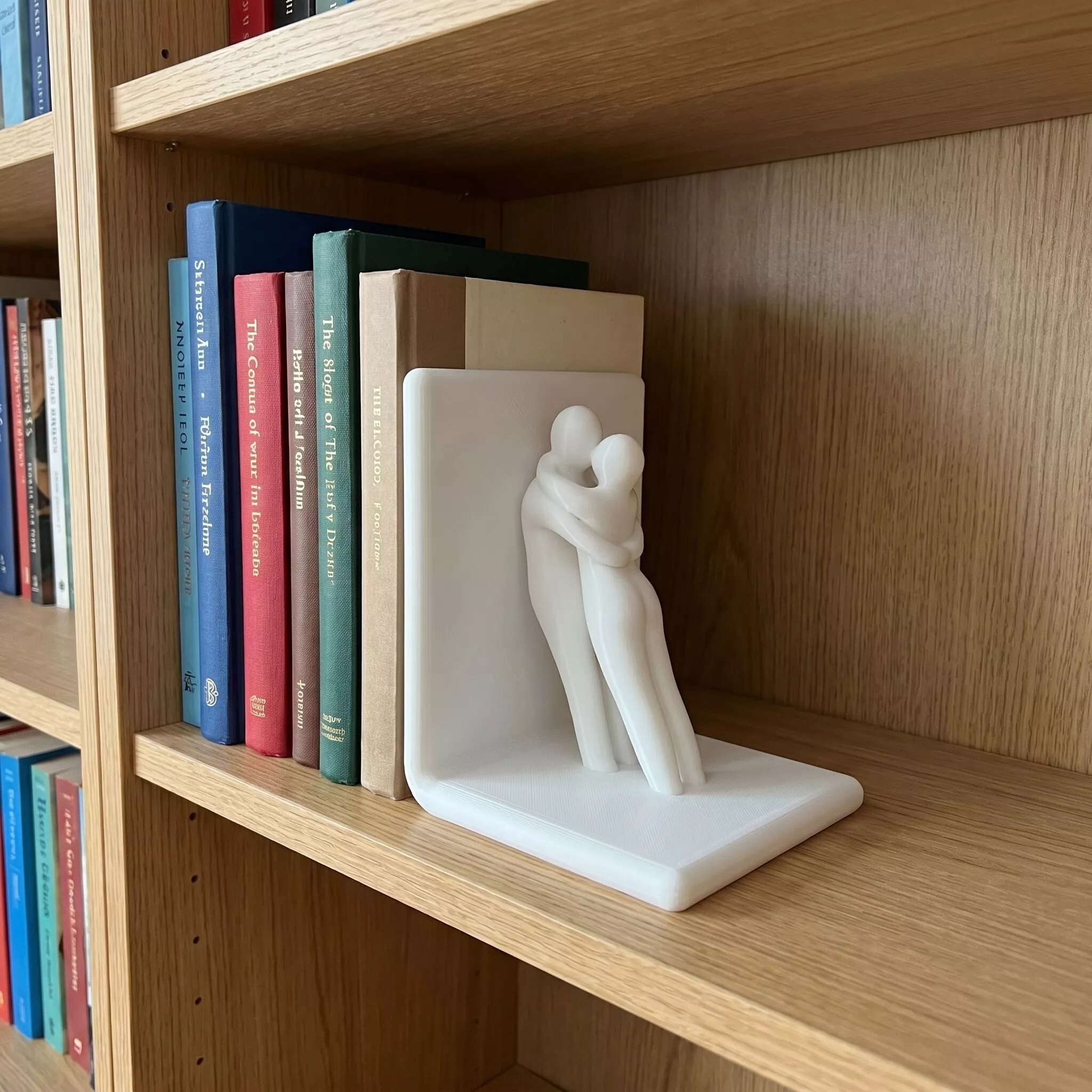 Romantic Embrace Bookend Printable Couple Sculpture 3D print model