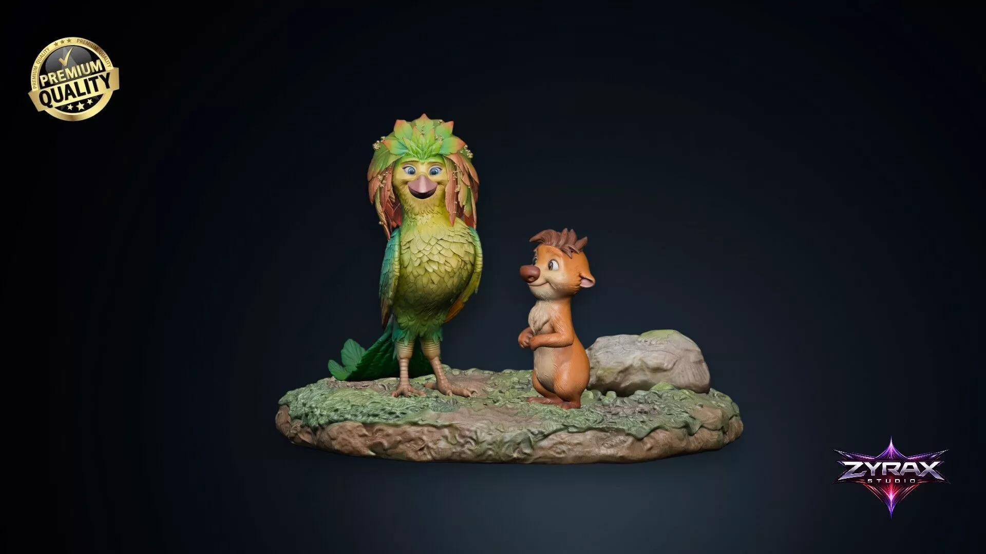 Ivy and Ollie Swapped Netflix Movie STL Figure 3D Print 3D print model
