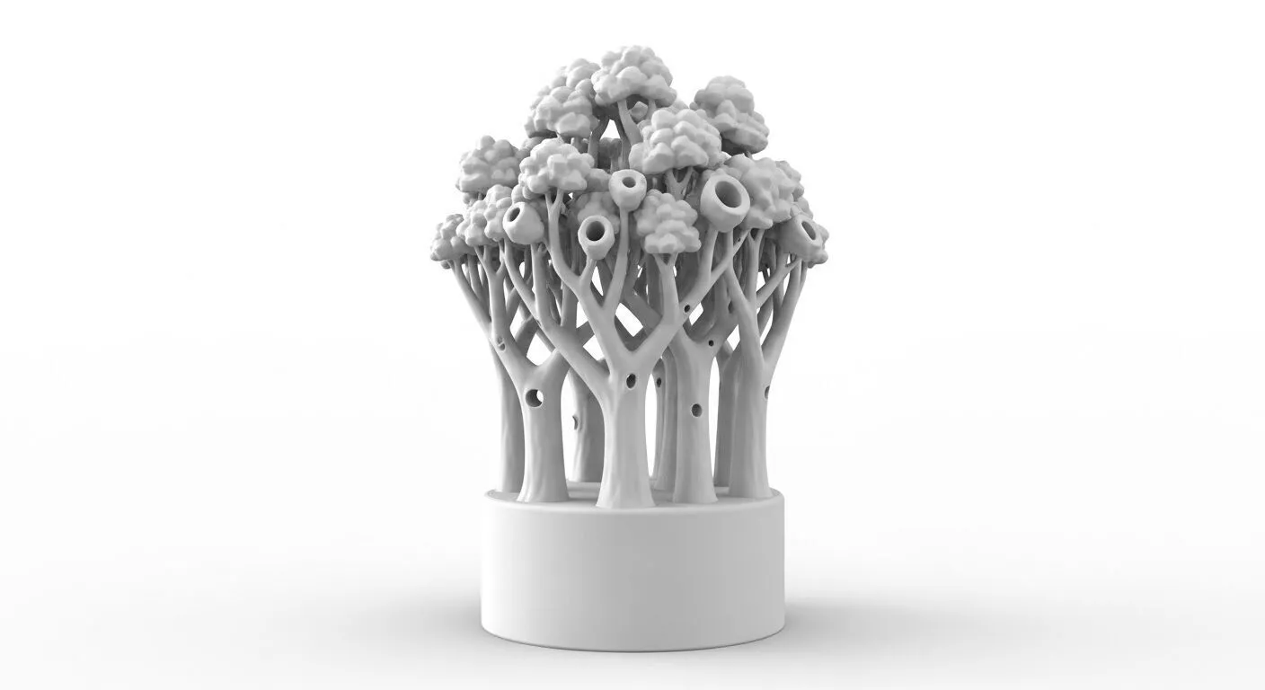 Decorative Tree Cluster 3D Model 3D print model