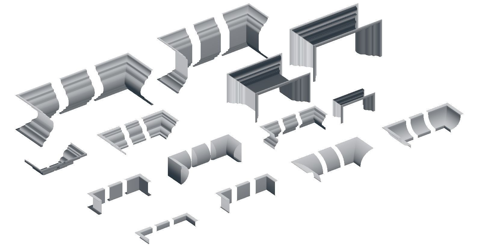 Architectural Moulding Collection VOL 1 3D model_6