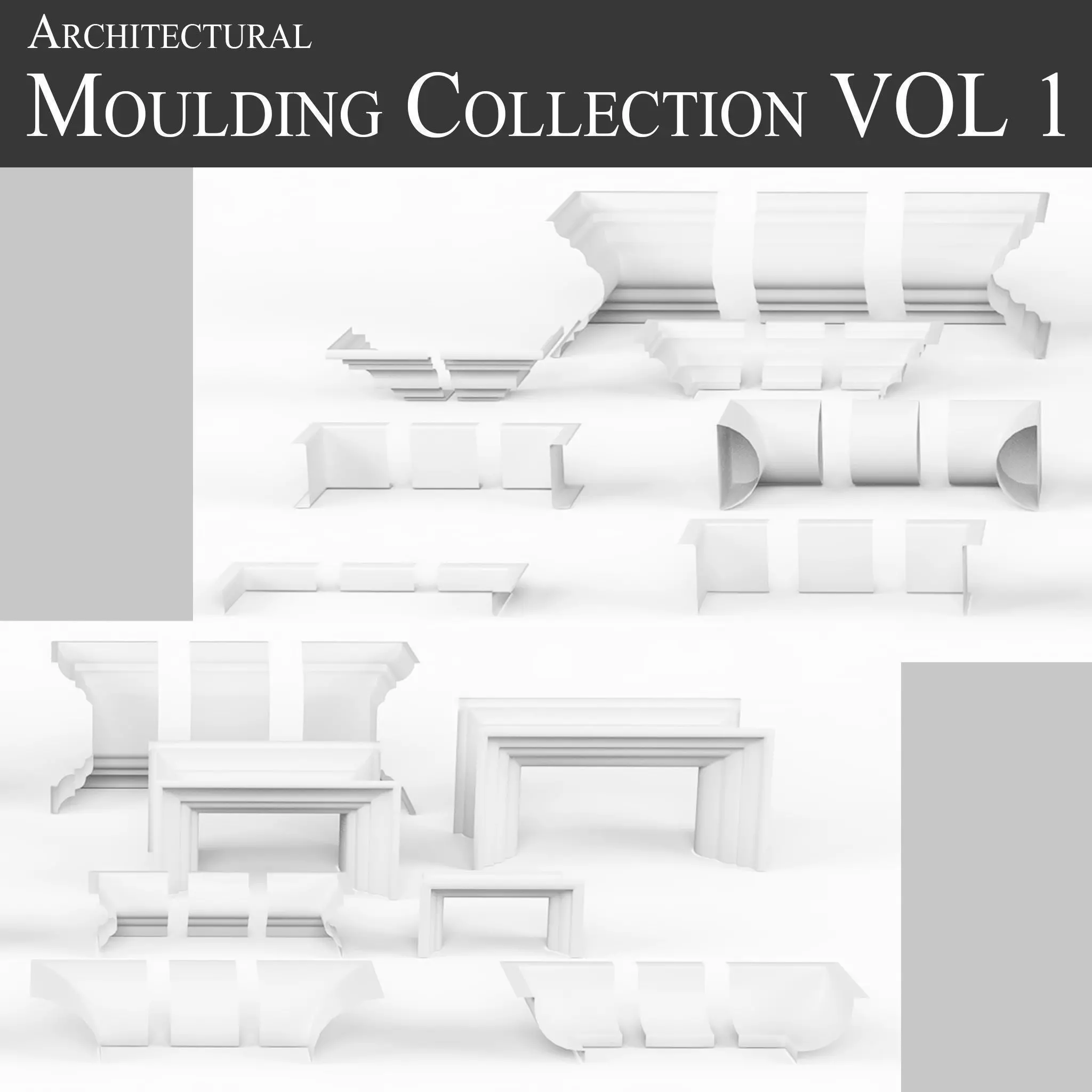 Architectural Moulding Collection VOL 1 3D model_0