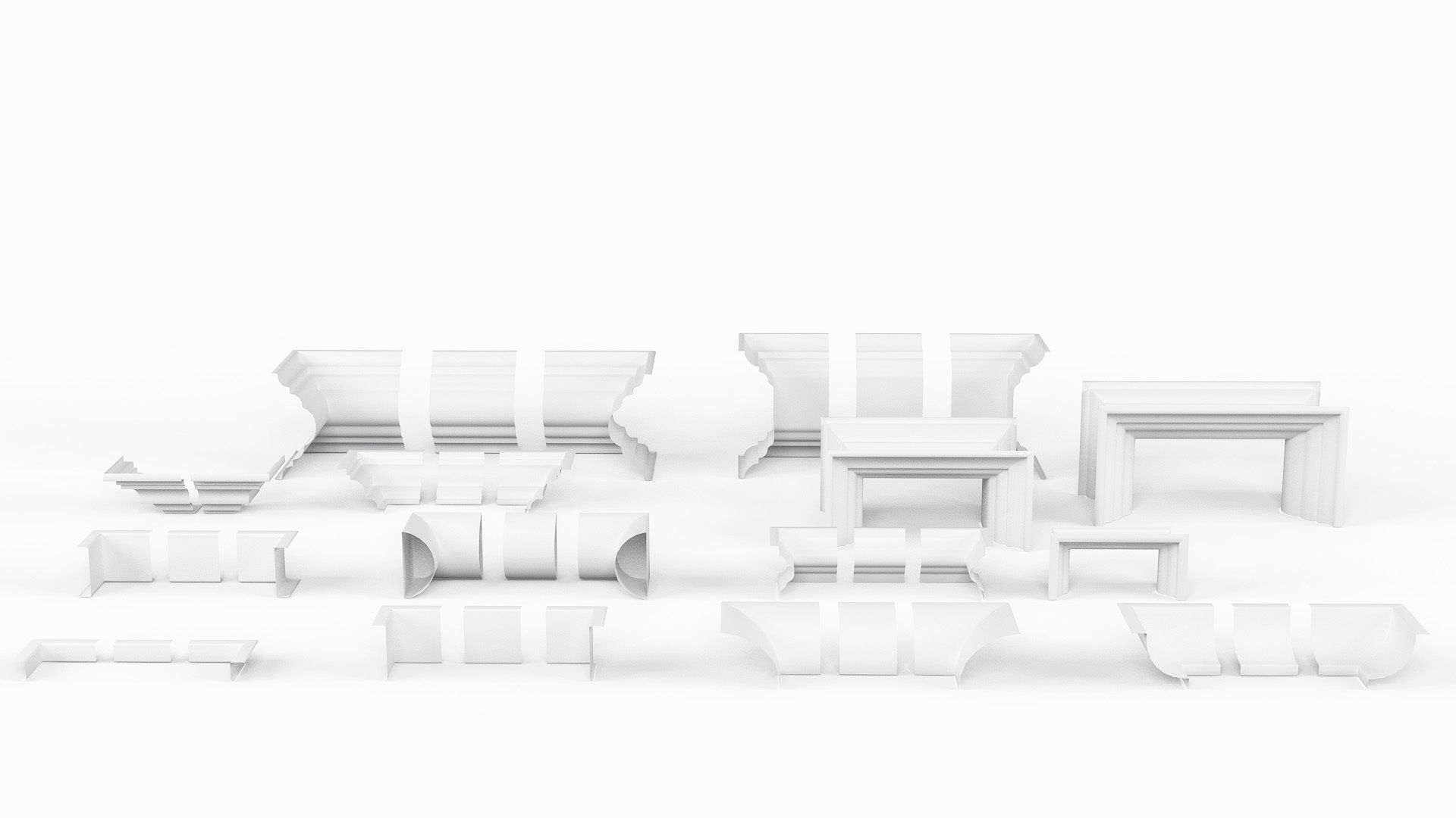 Architectural Moulding Collection VOL 1 3D model_2