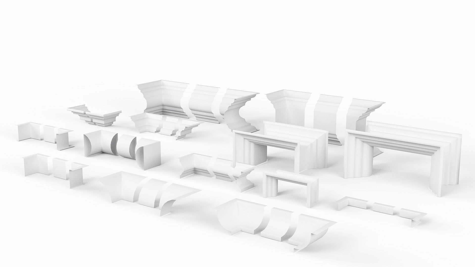 Architectural Moulding Collection VOL 1 3D model_4