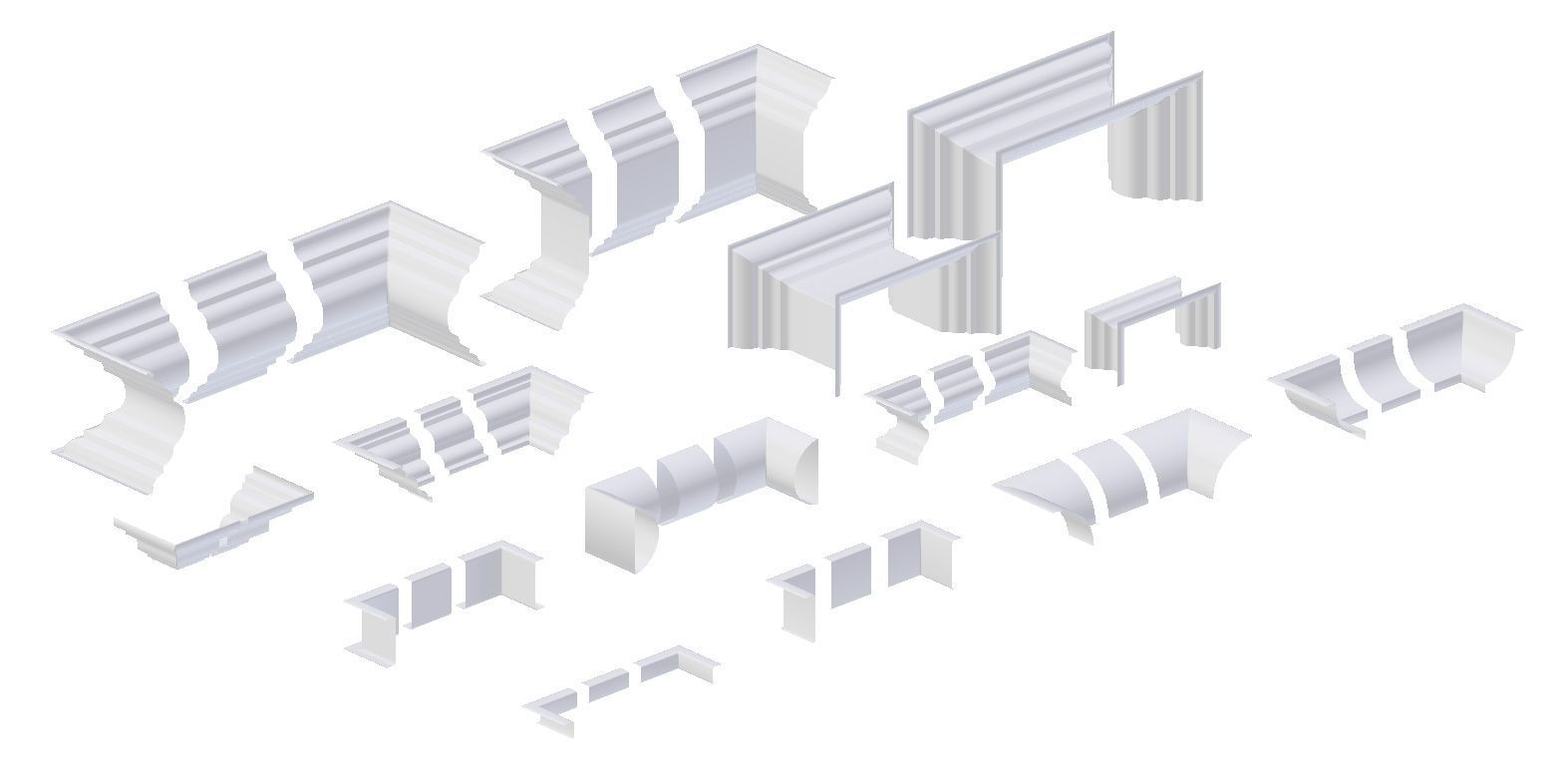 Architectural Moulding Collection VOL 1 3D model_5