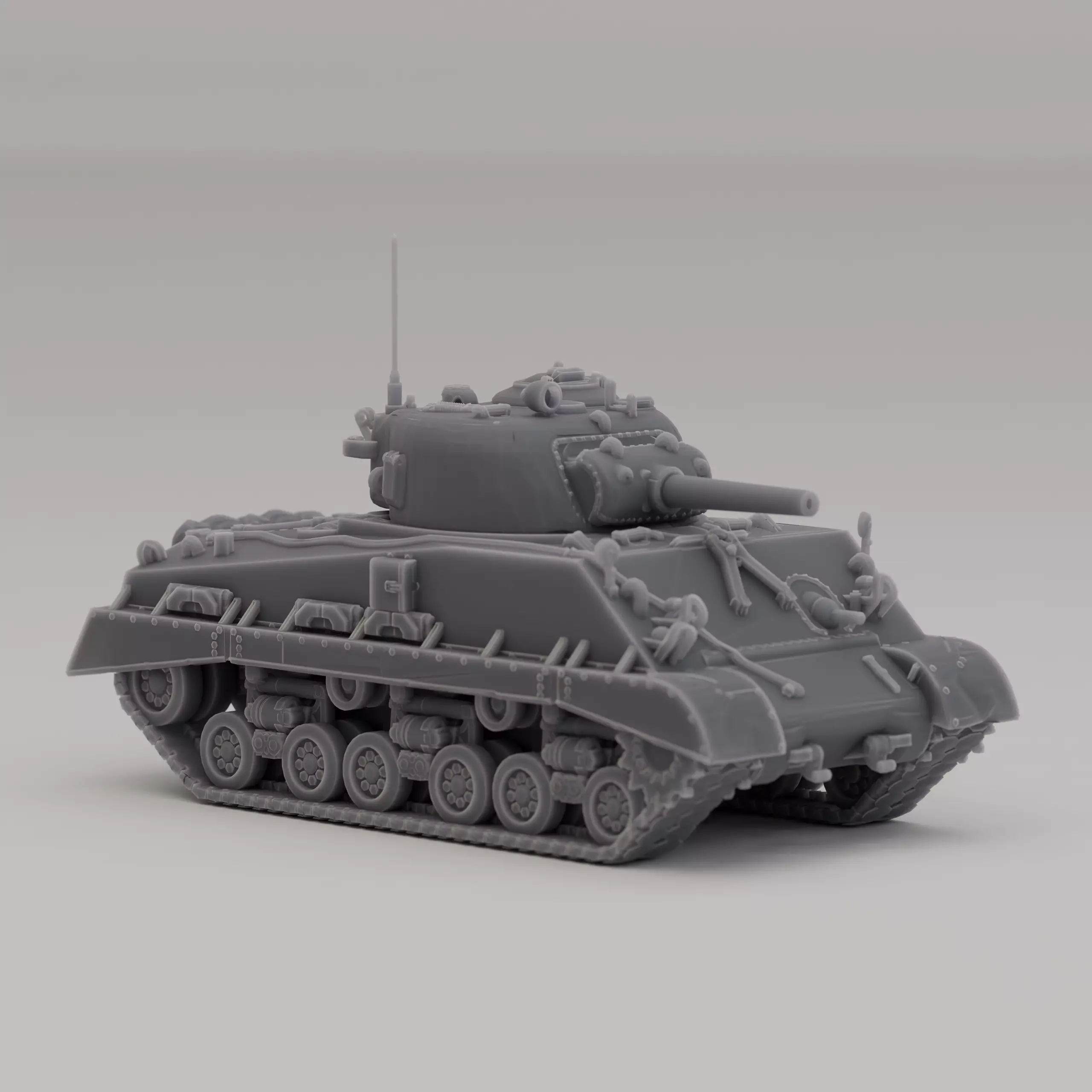 M4A3 105 MT United States WWII 1944 3D print model