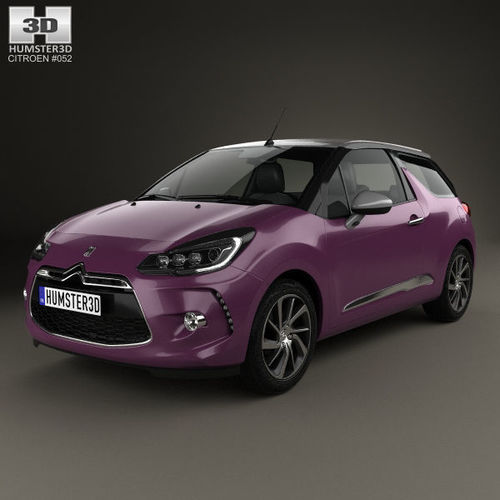 Citroen DS3 convertible 2014 3D CGTrader