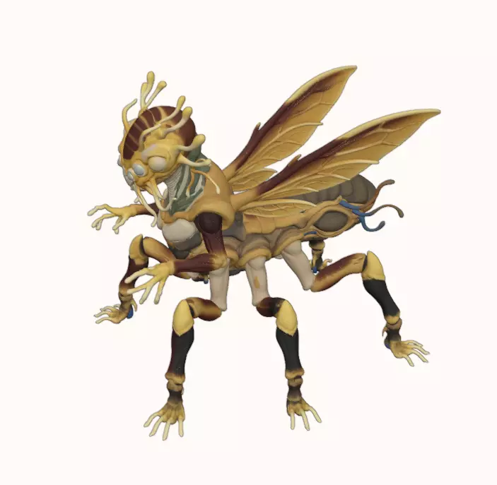 Alien Brood Guardian 3D print model