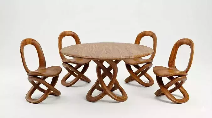 Infinity Dining Set 3D Model