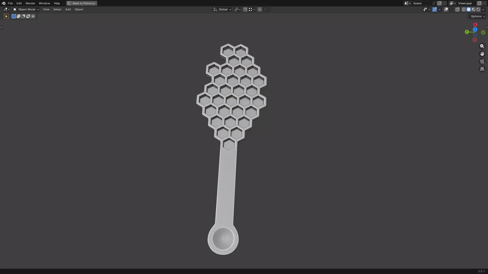 Honey Spoon Dripper 1 3D print model